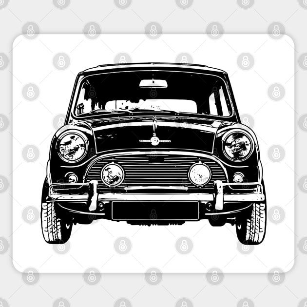 Mini Cooper S MK1 Sketch Art Magnet by DemangDesign